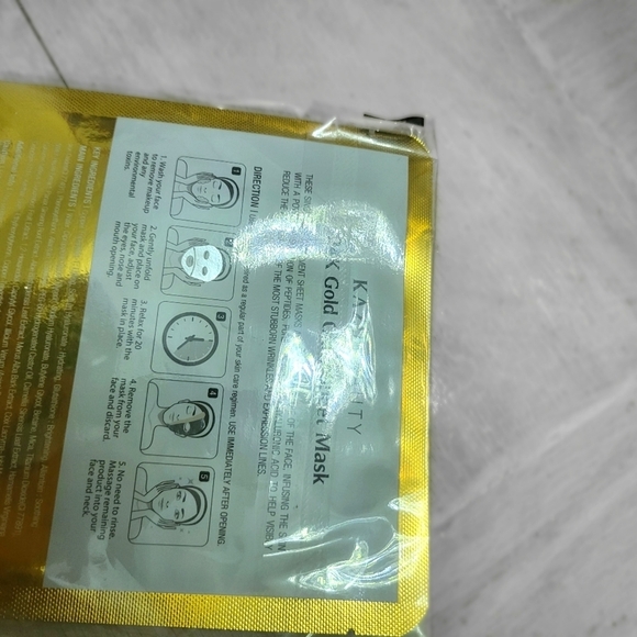 24K Gold Glow Sheet Facial Mask Lift/Firm - Picture 2 of 2